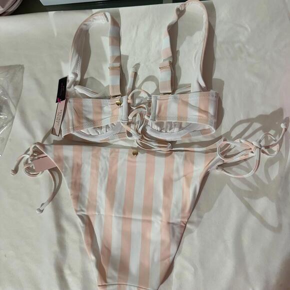 Vicotria's Secret Bikini Set Pink stripes - Picture 5 of 5